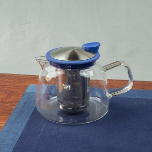 FORLIFE Bell Glass Teapot - 24oz. Borosilicate glass with stainless steel infuser