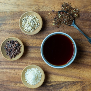 Organic Adaptogen Tea with Ashwagandha and Tulsi.