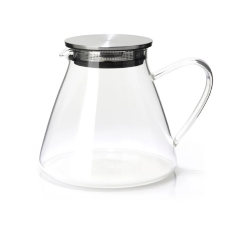 Glass Teapot with Stainless Steel Filter Lid