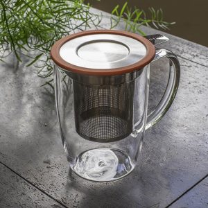 Tall Tea Mug with Infuser and Lid - By ForLIfe